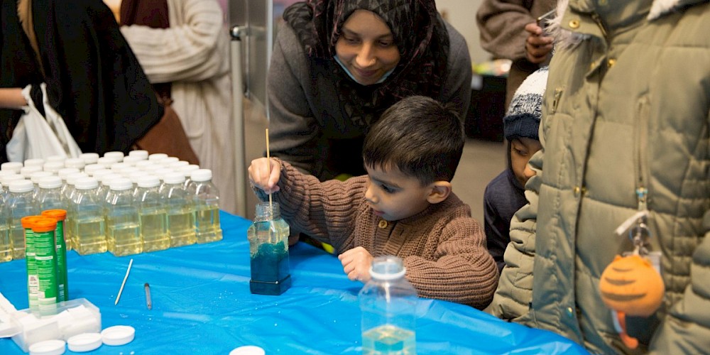 Families enjoy Rochdale Science Busking Extravaganza in conjunction with Gaia Rochdale